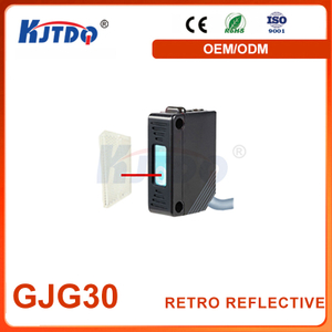 Sensor láser de reflexión reflectante Retro ABS GJG30 NPN PNP Sn 100m IP67 